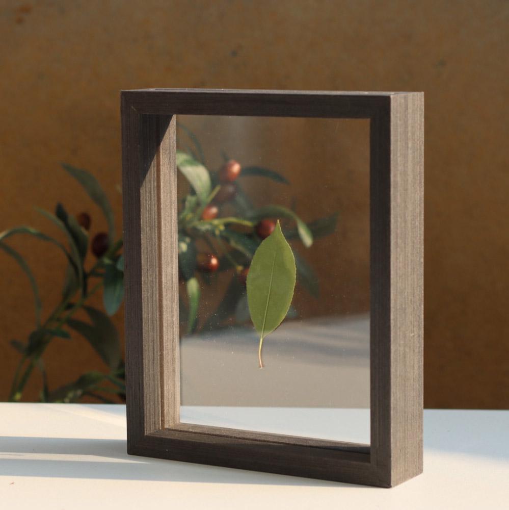 Black Veneered Floating Frames, Double Side Picture Frames, Glass Frame ...