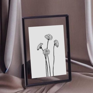 Black Photo Frame Double Side Floating Frame with Velvety Stand Back Glass Frame for Pressed Flowers 5x7, 6x8, 8x10 INCHES