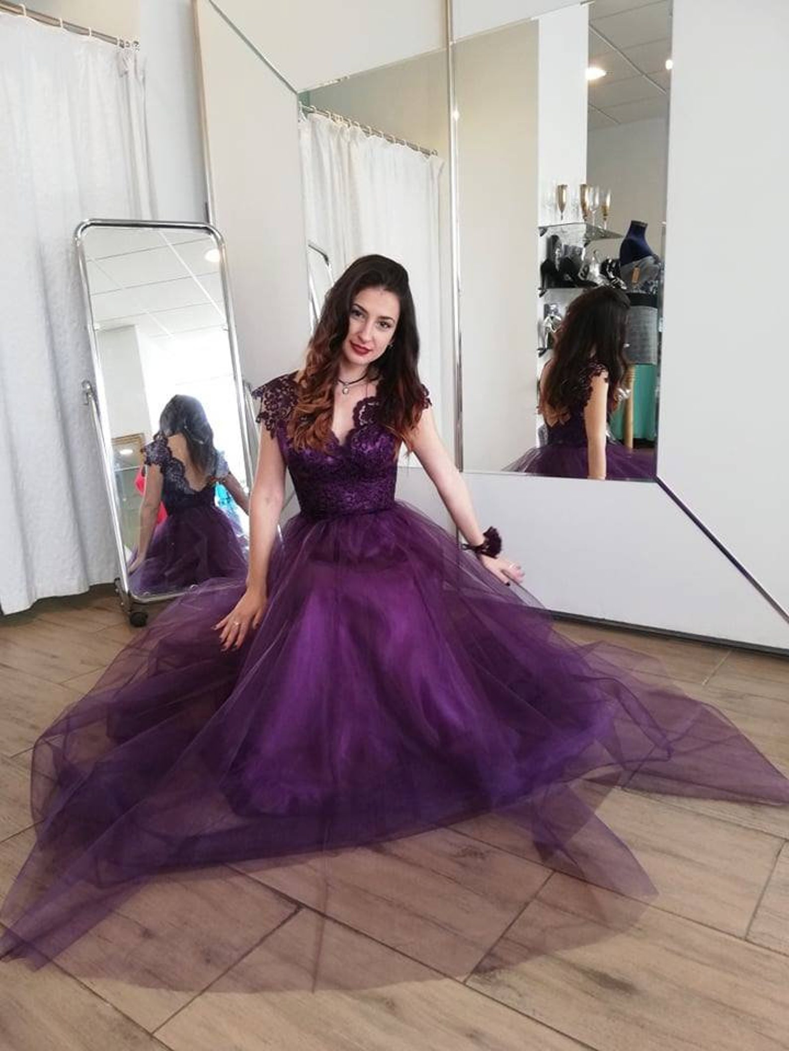 OfficialDress VIOLETA / Falda de tul / Top de boda de ...