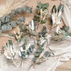 Mini dried flower bouquet eucalyptus wedding decoration table decoration