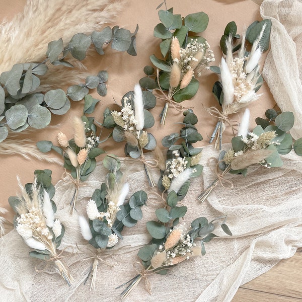 Mini dried flower bouquet eucalyptus wedding decoration table decoration