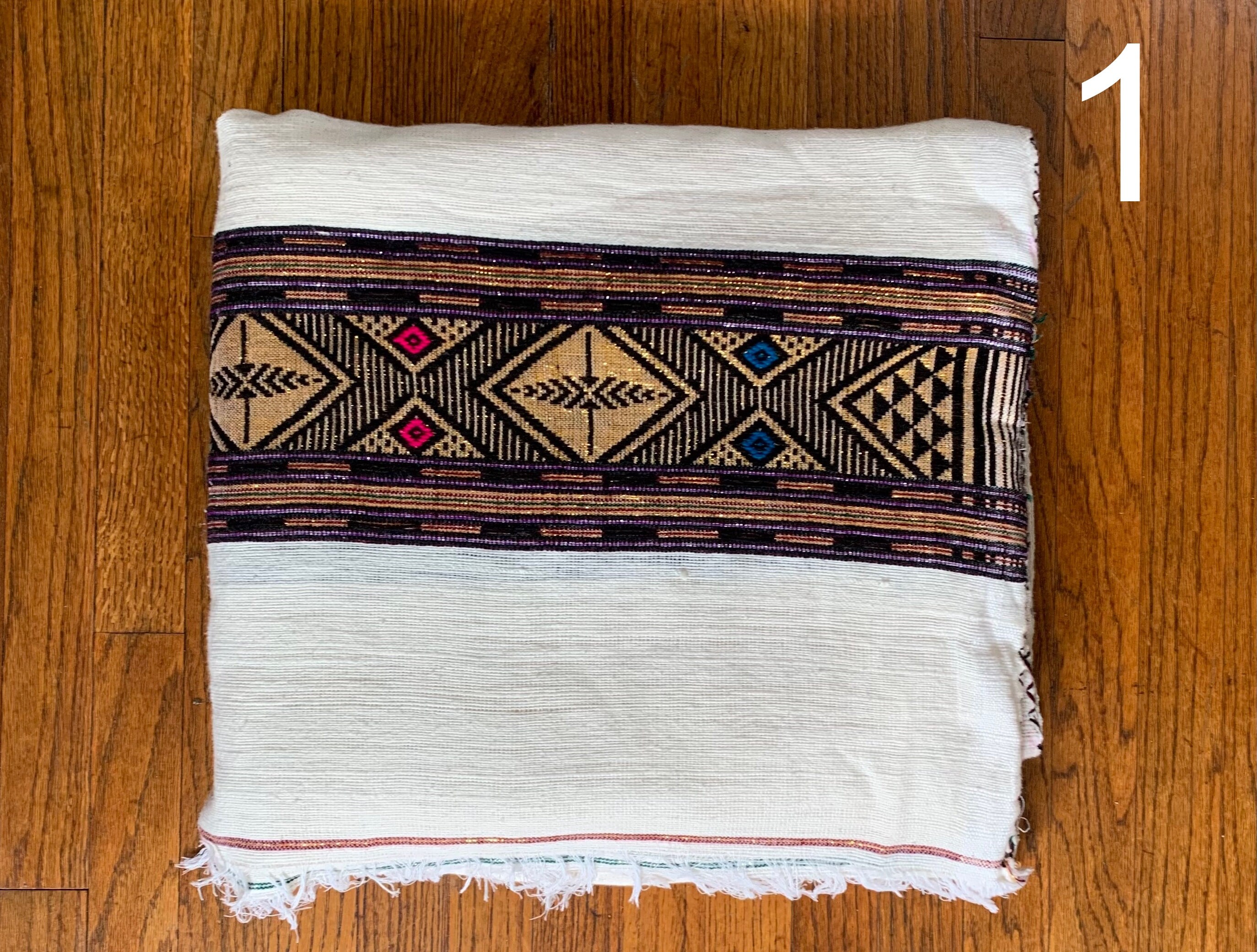 Ethiopian Authentic Gabi Blanket 100 Cotton Woven and Brought From