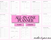 All-in-One Planner, Printable Planner, ADHD Planner, Undated Planner, Life Planner, Productivity Planner