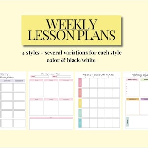 Weekly Lesson Plan Template, Lesson Plan, Teacher Lesson Plan, Weekly Lesson Plan, Printable Lesson Plan, Weekly Planner, Blank Lesson Plan