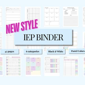 Special Education Caseload Templates, IEP Binder, IEP Planner, IEP Goal Tracker, Teacher Planner