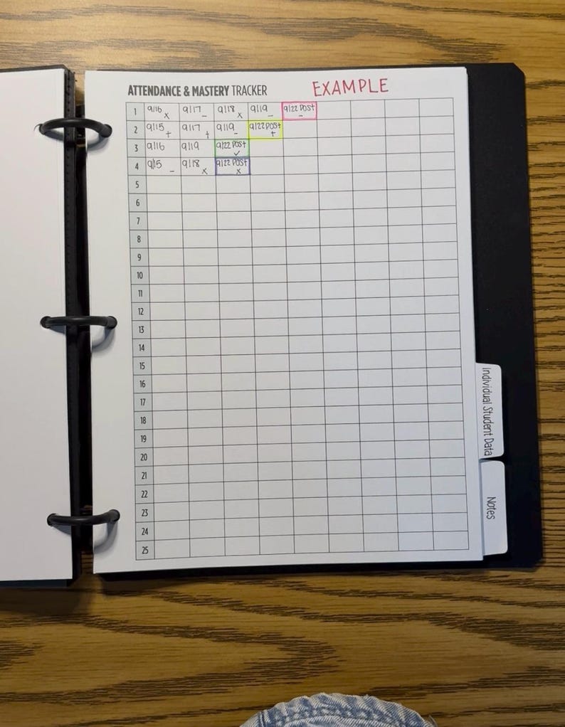 Group Binder Printable Small Group Binder | Editable Teacher Planner for Data ...