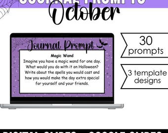 Prompt de diário de outubro, Prompt de diário matinal, Diário de Halloween, Reunião matinal, Halloween, Outubro, Diário, Faça agora, Diário matinal