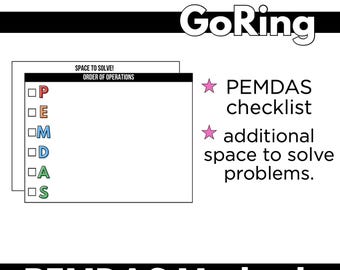 Ordem de Operações GoRing, Organizadores Gráficos Interativos ( PEMDAS )