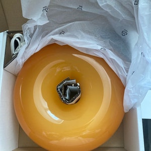 Lampe rétro Varmblixt Donut // Ikea // Orange // Originale // Lampe image 4