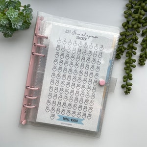 100 Envelope Savings Binder, 100 Envelope Savings Challenge, Savings Challenge Binder