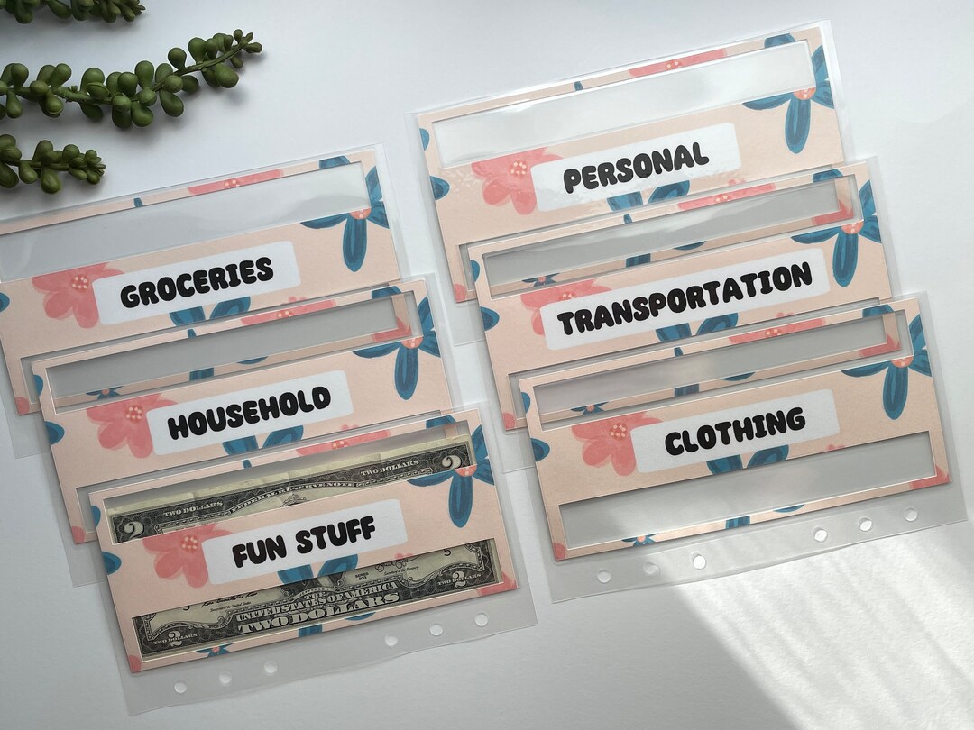 Cash Envelope Beginner Bundle, Variable Expenses Cash Envelopes, Cash