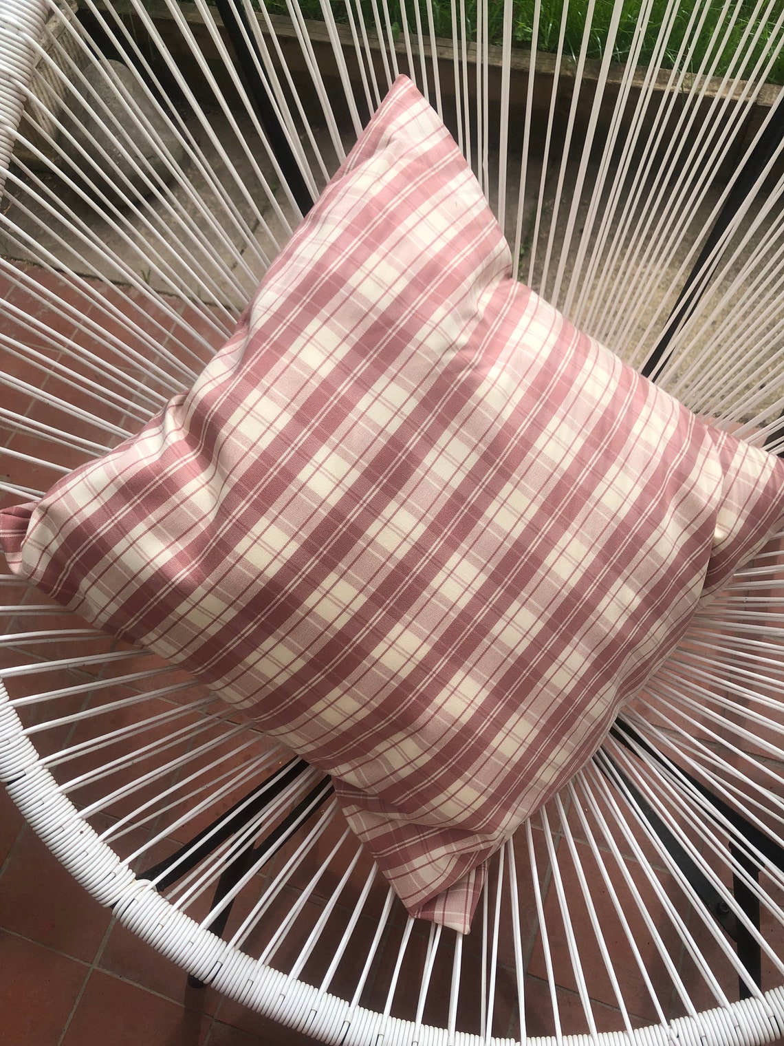 Handmade Vintage Check Cushion Covers Etsy New Zealand