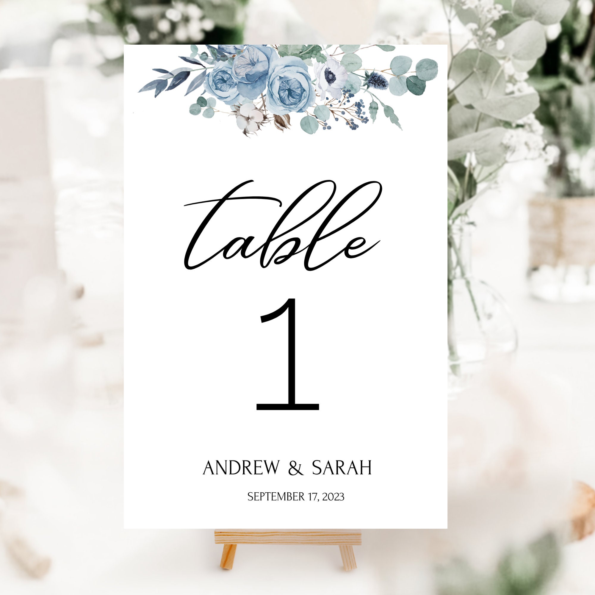 Dusty Blue Wedding Bundle Templates Instant Download 28 Items Included ...