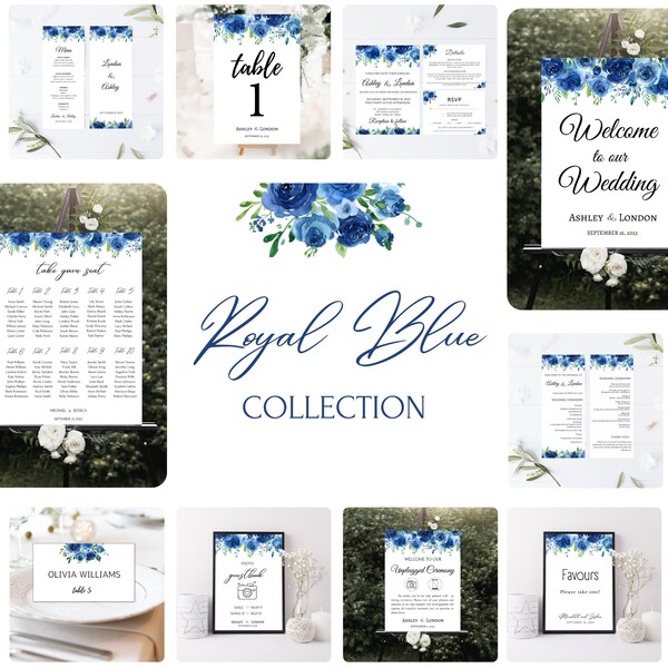 Royal Blue Wedding - Etsy