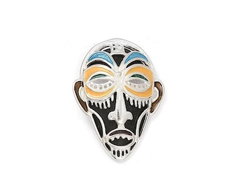 Silver mask pendant