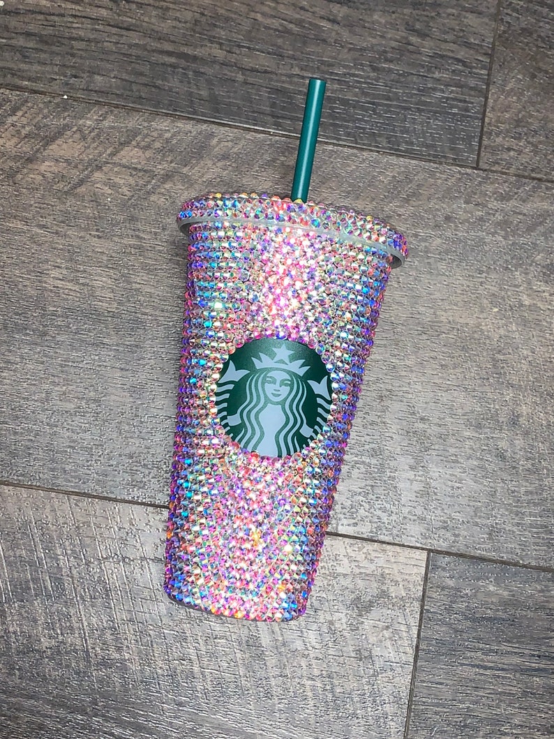 Starbucks Bling Rhinestone Tumbler Cup Lid And Straw Included Personalize Optional