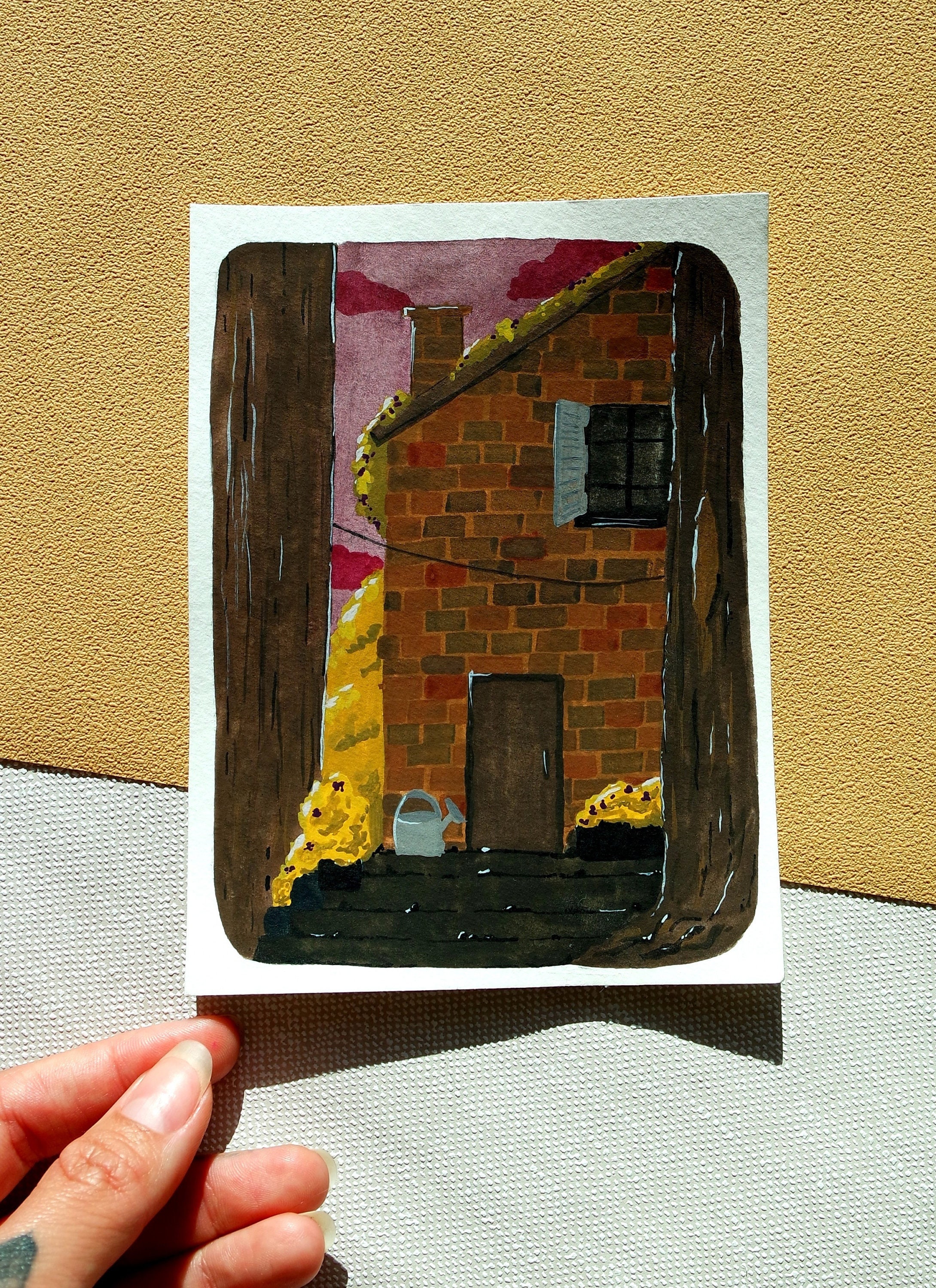 Gouache Forest - Faite Main