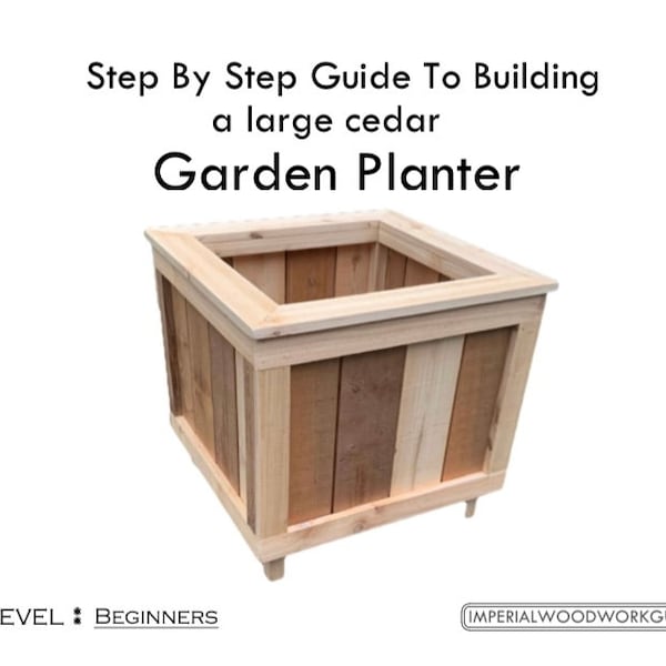 How to guide to build a large cedar planter box