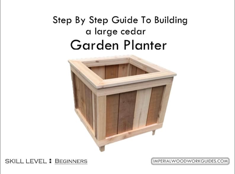 How to Guide to Build a Large Cedar Planter Box Etsy