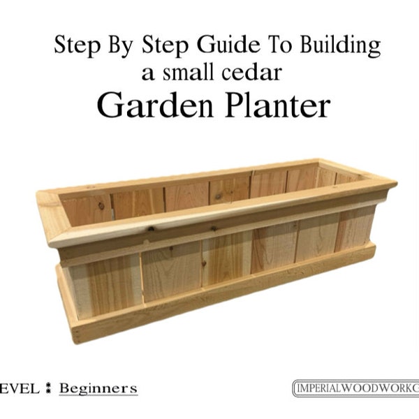 How to guide to build a small cedar planter box