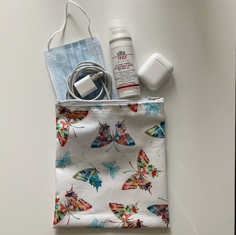 Coin Wallet Everyday Pouch Butterfly Aesthetic Pouches Handmade Zipper Pouch