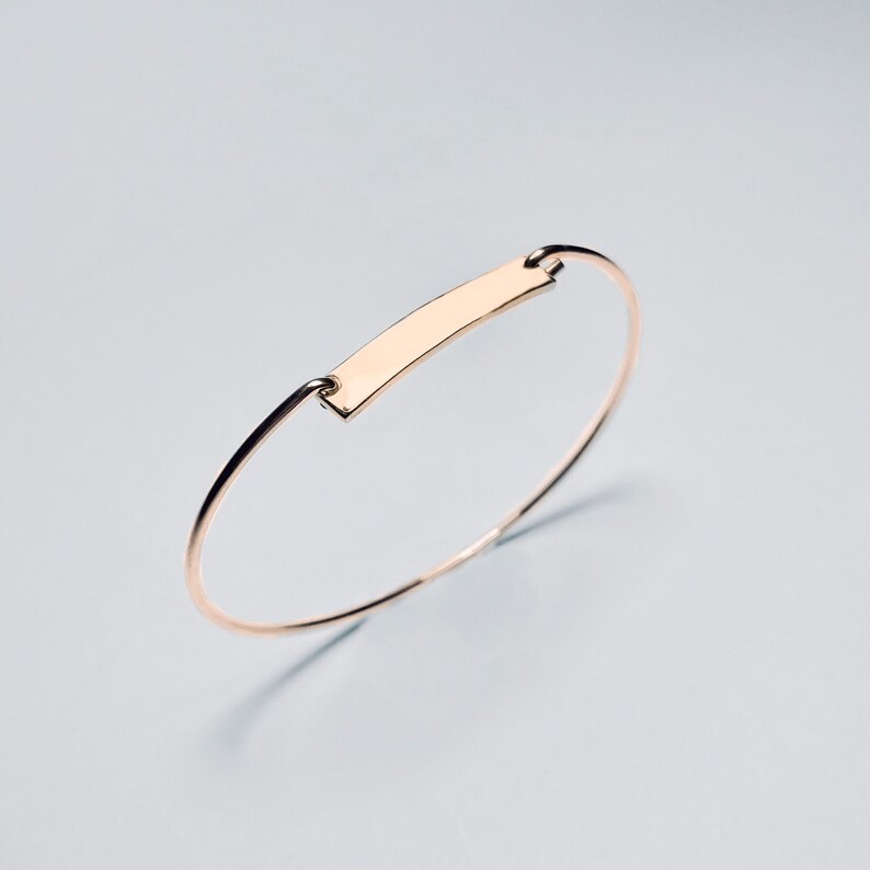 Custom Handwriting Jewelry \u2022 Nominami ID Bangle \u2022 Personalized Memorial Bracelet \u2022 14 k Gold Vermeil
