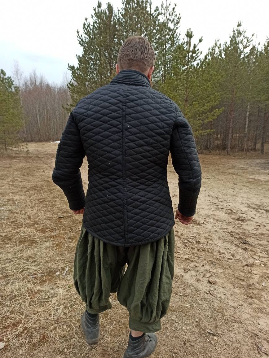 Medieval Padded Gambeson for Sword Fencing HEMA Larp Etsy