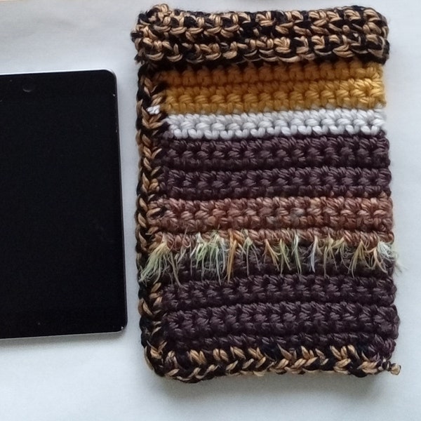 Funky Oversized iPad Mini Cover with Collar - Crocheted