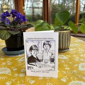 Jagger en Richards comedy blanco wenskaart
