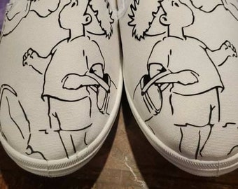 Ponyo Inspired Canvas Shoes