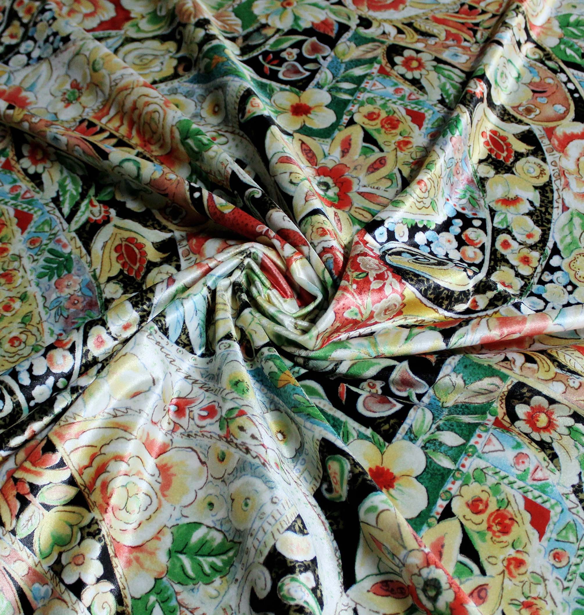 Italian Velvet Fabric Paisley Print Fabric by the Meter Etsy UK