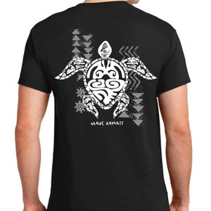 Honu Turtle Hawaii Maui Short Sleeve Local Cotton Unisex T-Shirt