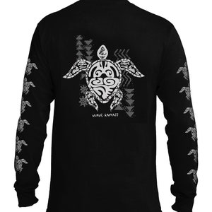Honu Turtle Hawaii Maui Local Cotton Unisex Long Sleeve Tee T-shirt Active