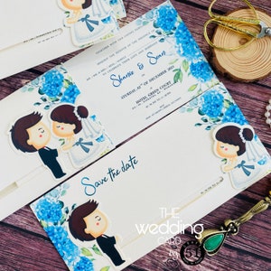 Convite de noiva deslizante de casamento/convite deslizante/convite de casamento com noiva deslizante/casamento de conto de fadas/casal ocidental/vestido branco