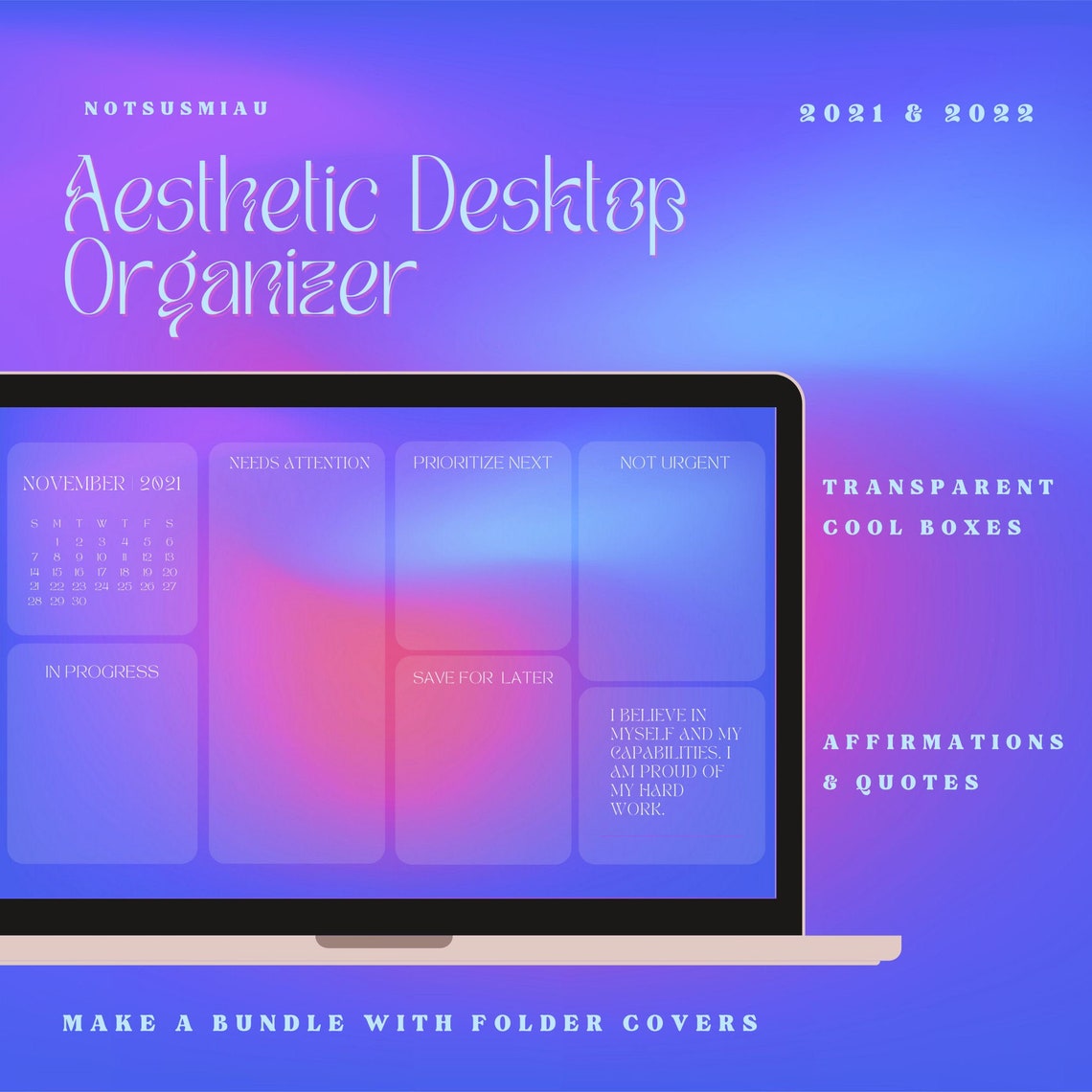 60 Gradient Aura Aesthetic & Trendy Wallpaper Desktop | Etsy