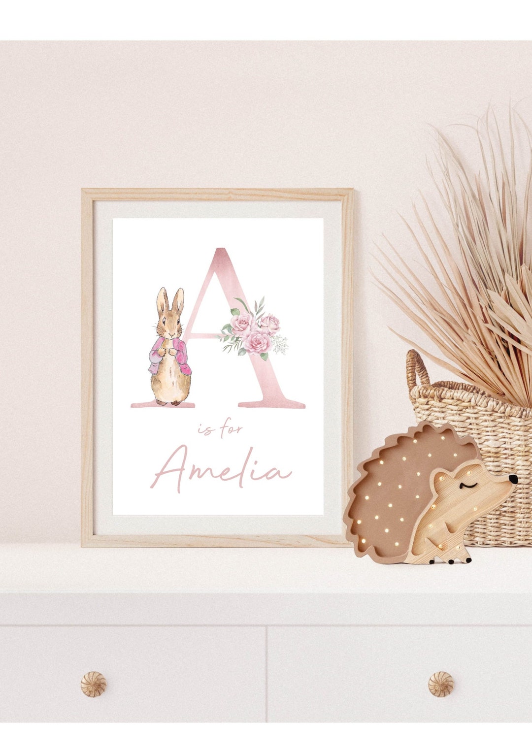 Peter Rabbit Print, Peter Rabbit Decor, Girls Nursery Decor, New Baby ...