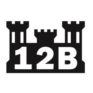 12 Bravo Combat Engineer Castle / SVG/ PNG. JPEG/ Instant Download
