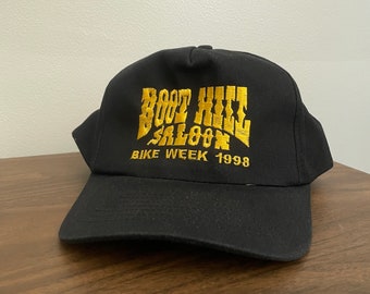 Boot Hill Saloon Bike Week 1998 Black Snapback Hat