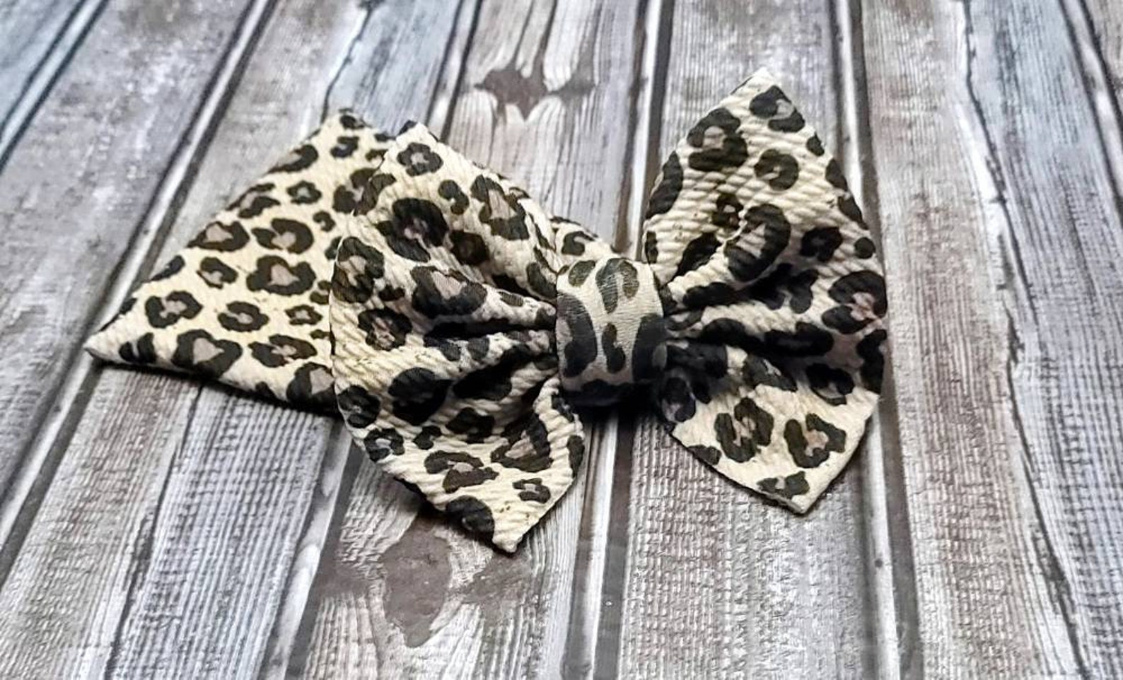 Cheetah print ultra soft fabric headwrap bows bow hairclips Etsy