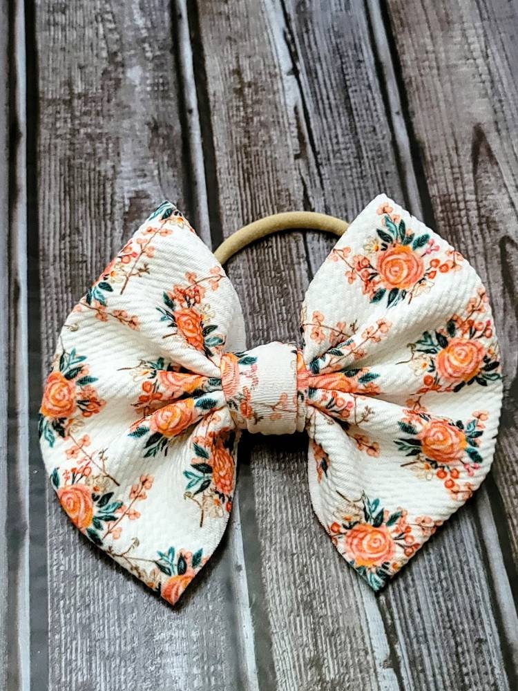 Cheetah print ultra soft fabric headwrap bows bow hairclips Etsy