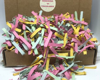 Easter Basket 2 oz Bag CLEAR Metallic Iridescent SHRED 1.5MM Gift Box Filler