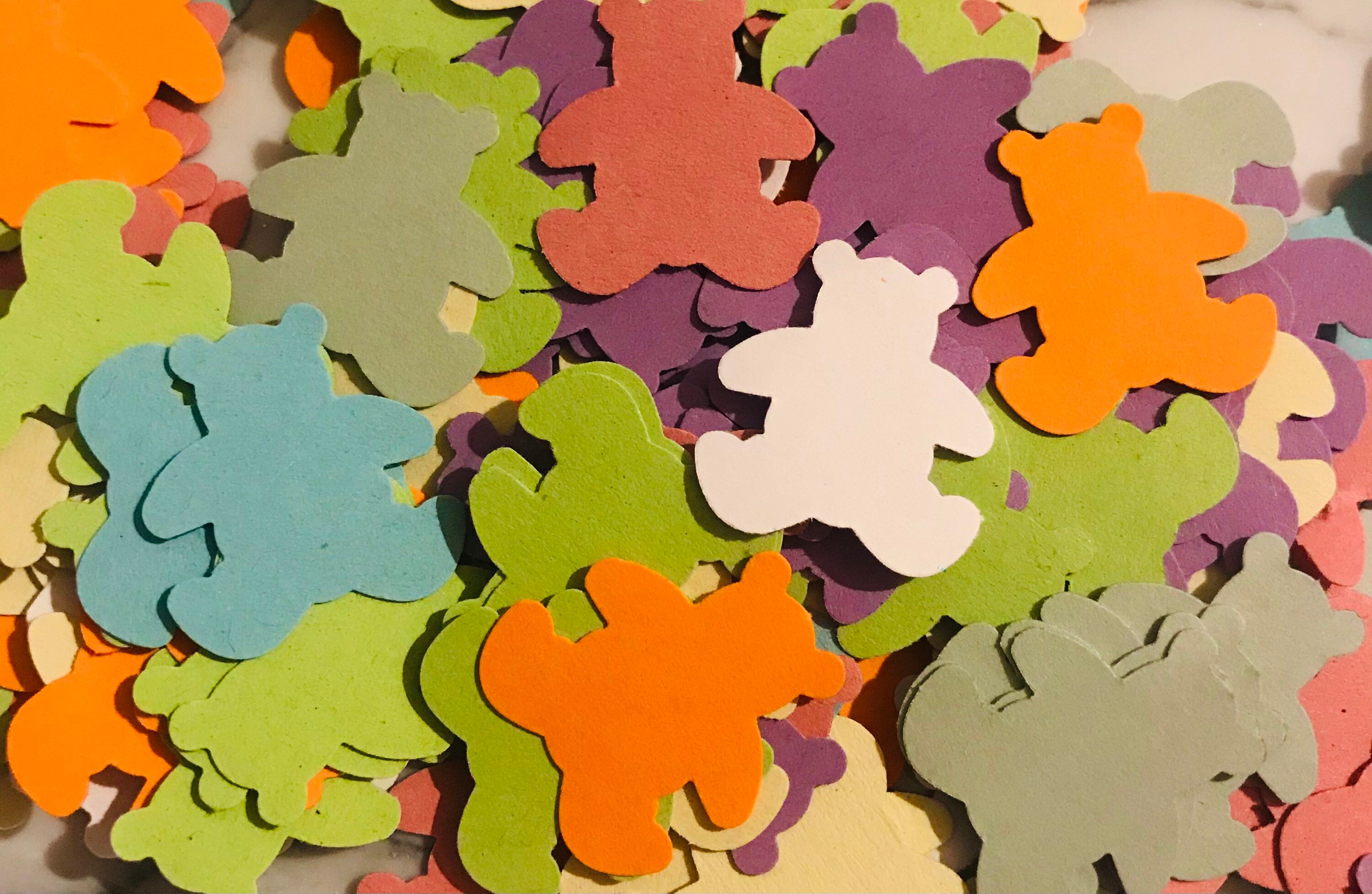 Teddy Bear Confetti Available in all colours Party Etsy