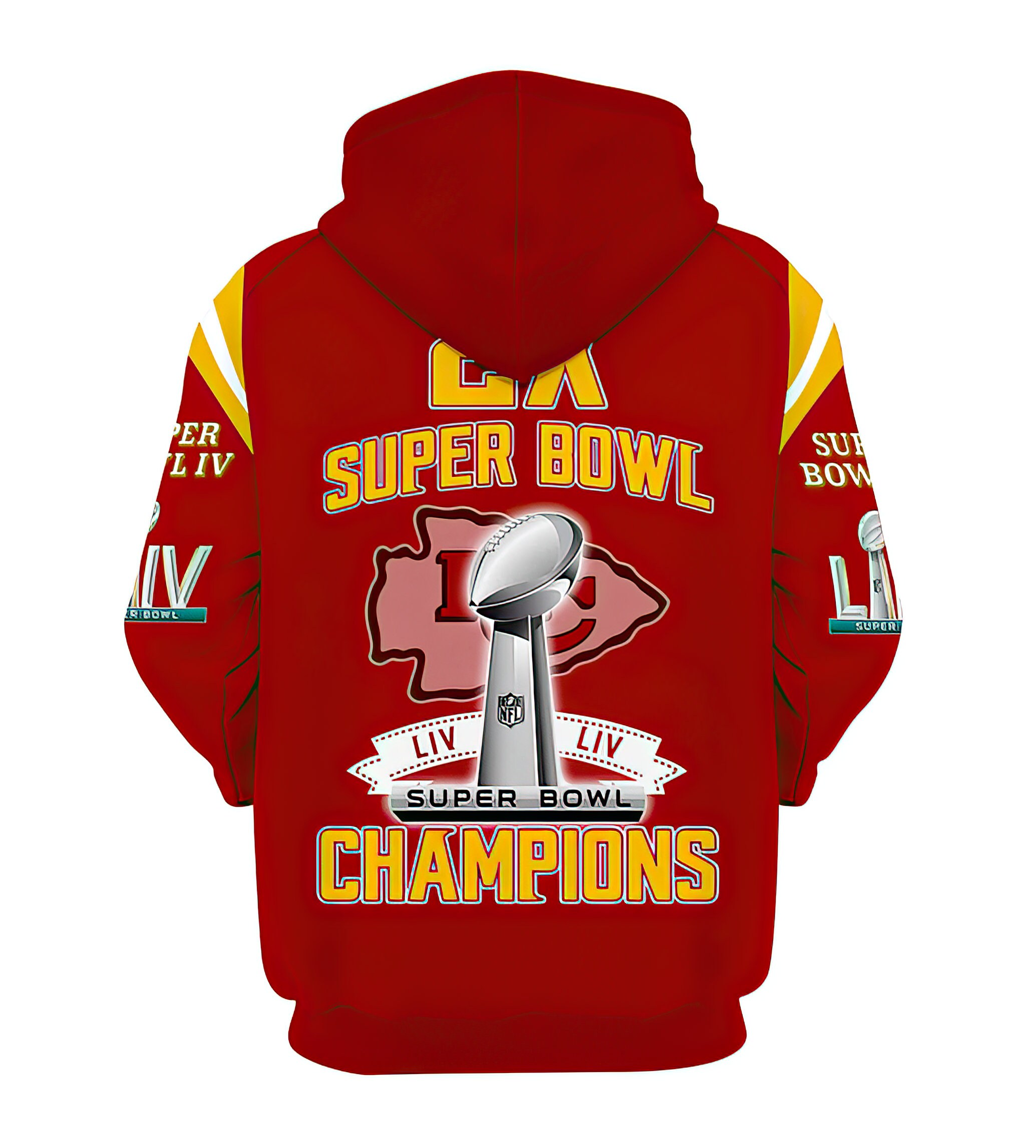 Kansas City Chiefs Zip Up Hoodies 3D Super Bowl LIV die | Etsy