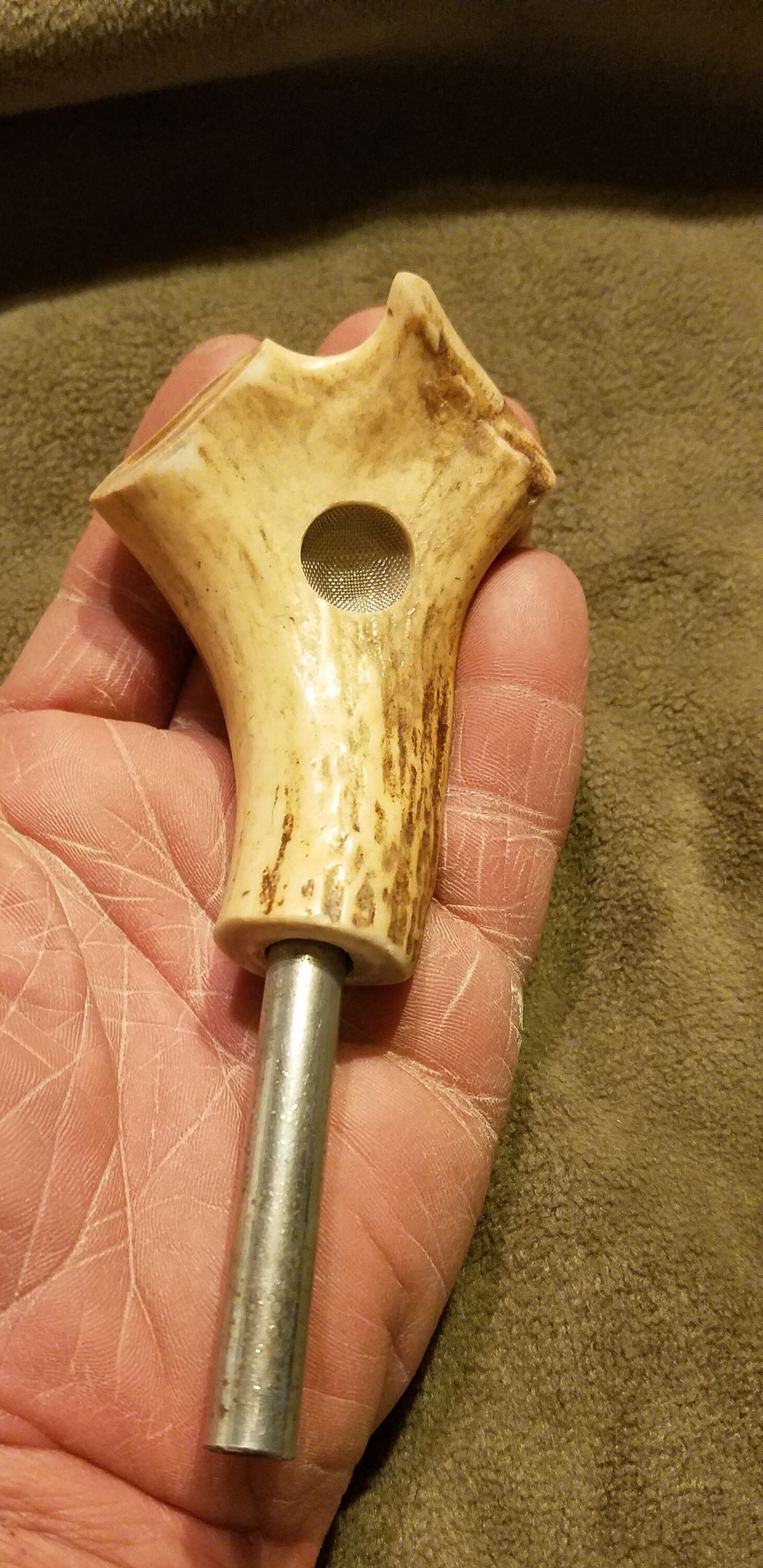 Deer Antler Pipe Etsy