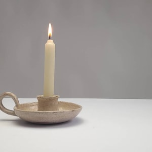 Handmade ceramic candle holder