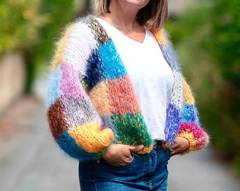 Patchwork Cardigan - Etsy UK