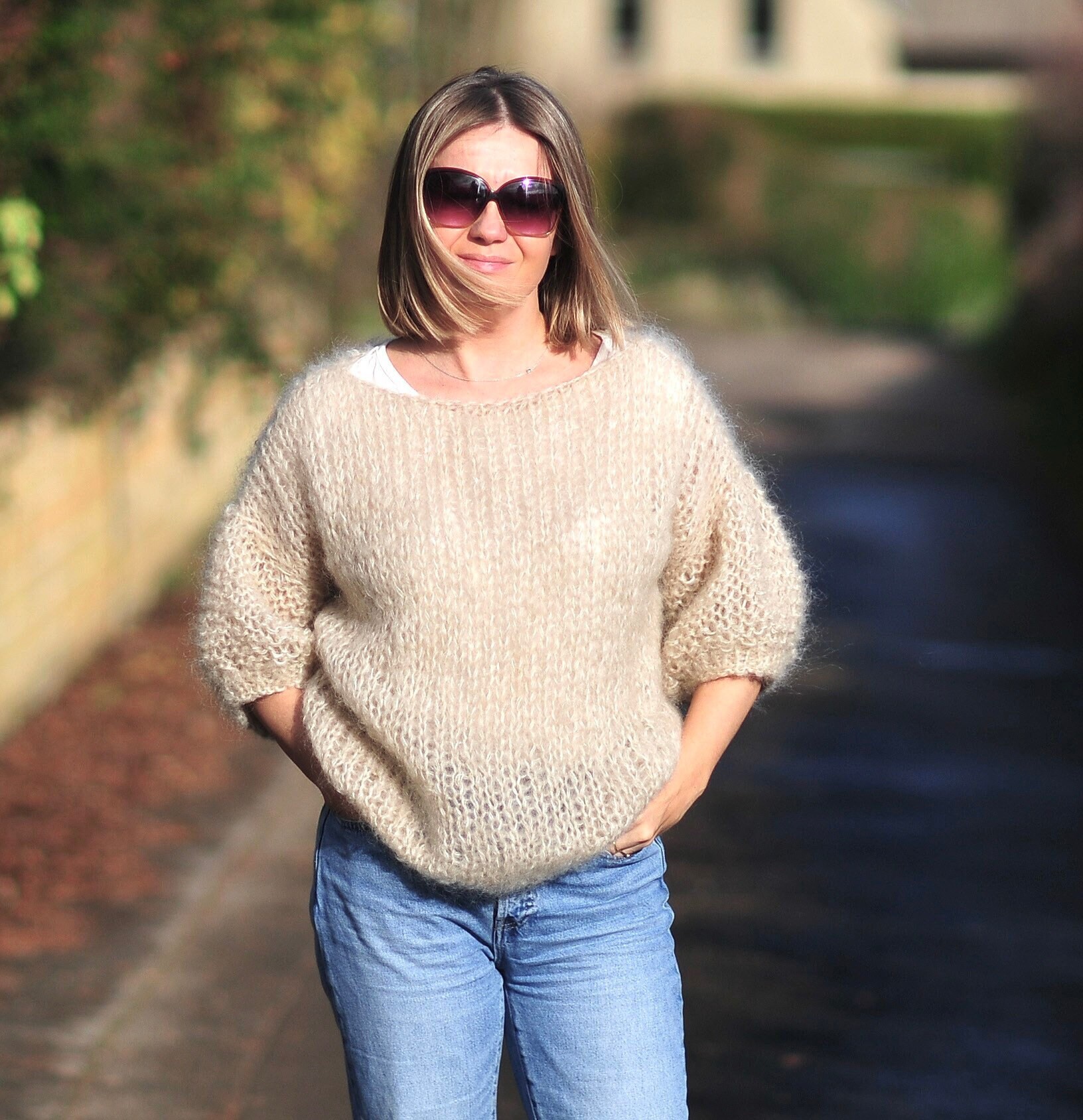 Oversized Knit Vest - Etsy UK