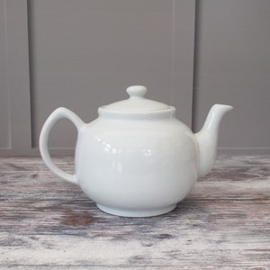 1.5L Or 10 Cup White Durable Teapot Large Ceramic Teapot Birthday Gifts Mothers Day Gifts