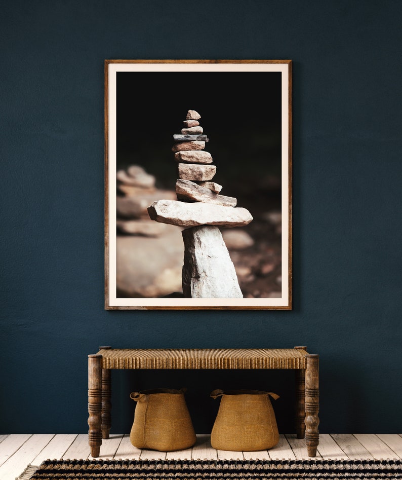 Inukshuk Wall Art Printable Photo Minimalist Photo Zen Etsy