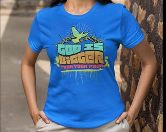 God is Bigger Graphic Tee: Inspirational Unisex T-Shirt